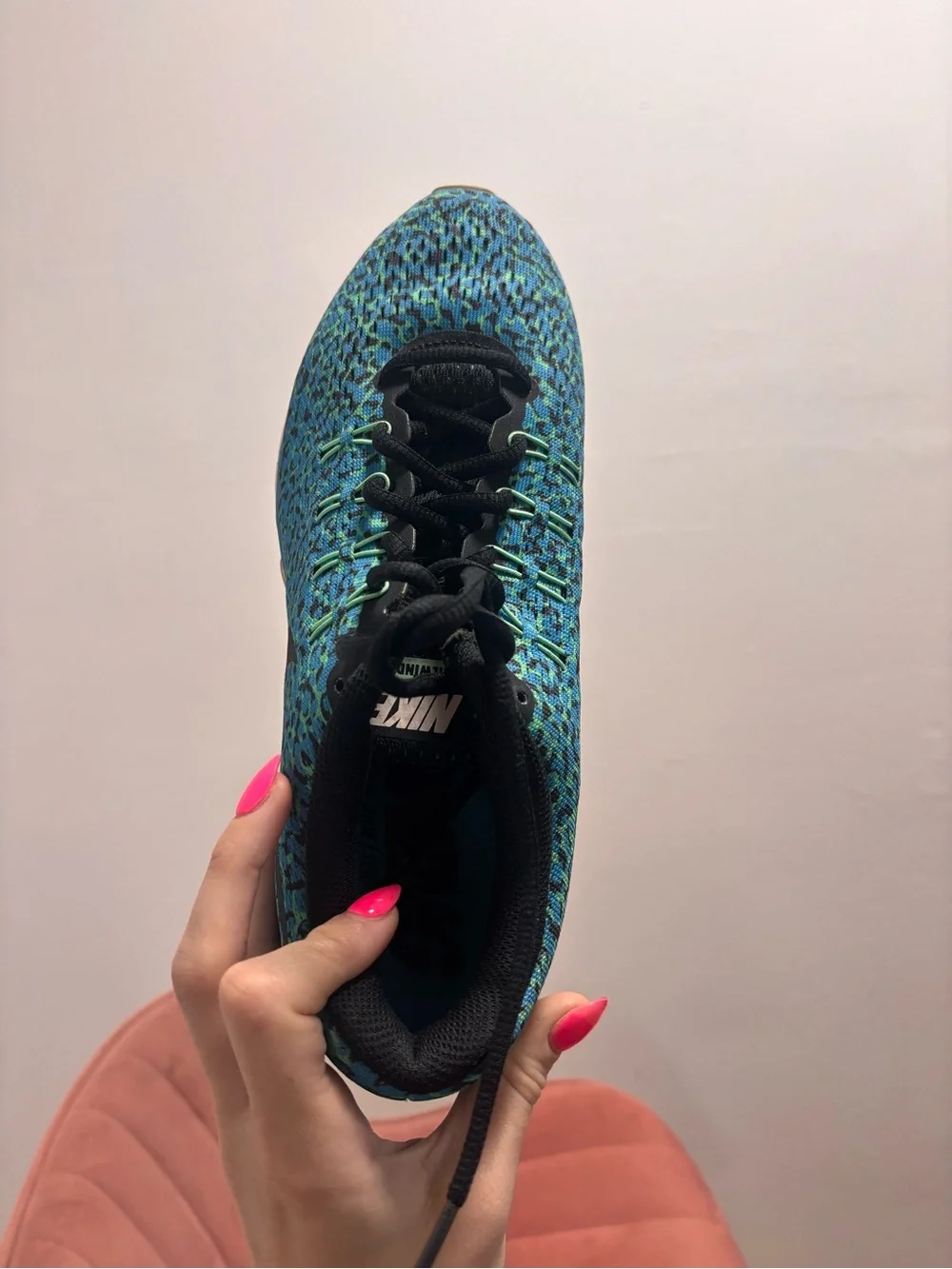 Nike Blue and Black Women's Athletic Sneakers